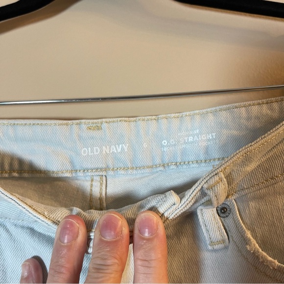 Old Navy Blue Distressed Jean Shorts Frayed Hem - Picture 3 of 7